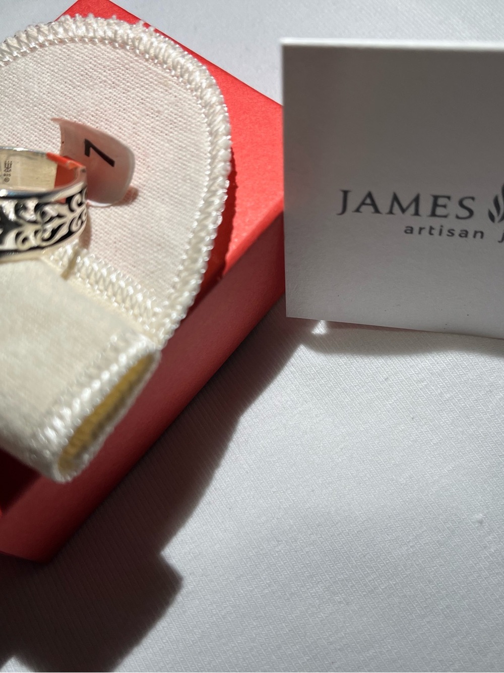 James avery adoree 925 AMETHYST RING size 7 -NEW WITH BOX. - Picture 6 of 12